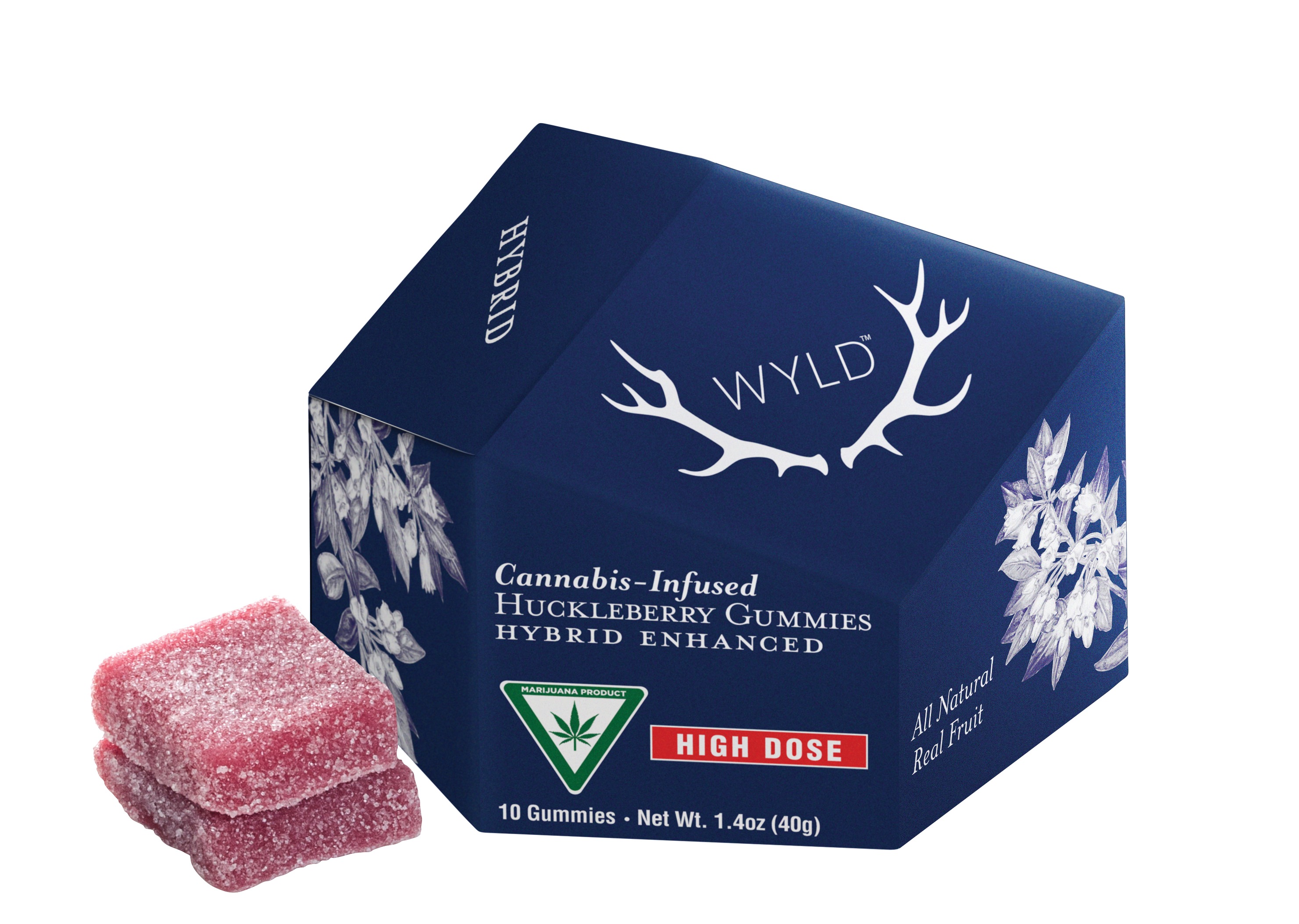 Wyld - Gummies - 200mg - Huckleberry - Hybrid