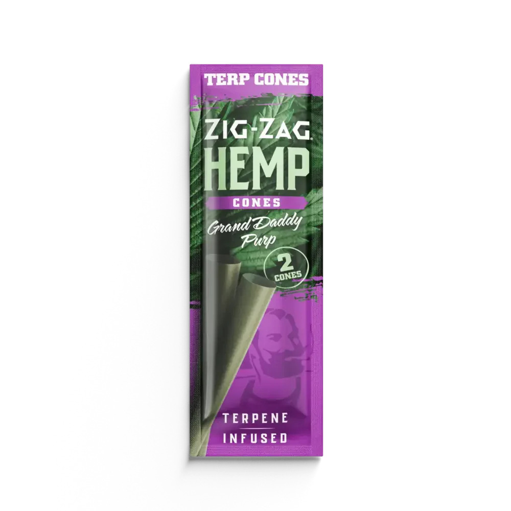 Zig-Zag -Terpene Infused Hemp Cones - Grand Daddy Purp