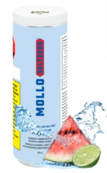 Mollo - Watermelon Lime Seltzer - 355ml
