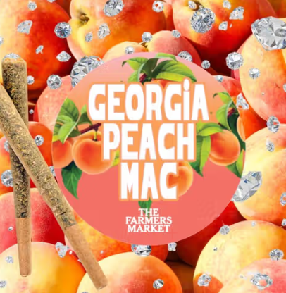 The Farmers Market Pre-Roll 2pk/1.5g Infused- Georgia Peach MAC
