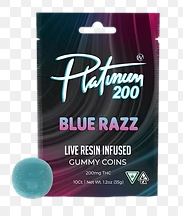 Blue Razz  |  Live Resin Gummies | 200mg
