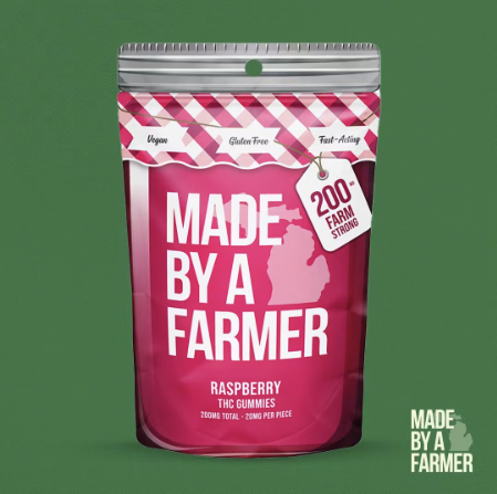 MADE BY A FARMER | 200MG FAST-ACTING GUMMIES | RASPBERRY