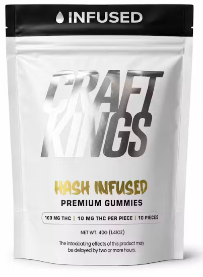 Craftkings - Strawberry Hash Infused Gummies - 10 pack