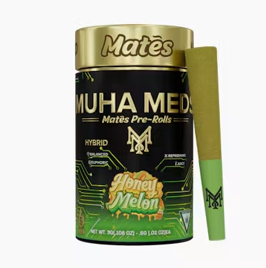 MuhaMeds - Mates Infused Pre-Roll - x 5 pk - Honey Melon