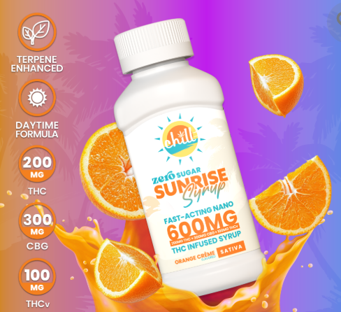 SUNRISE ORANGE CREME 3:2:1 -  SUGAR FREE SYRUP - 4 FL OZ - 600MG