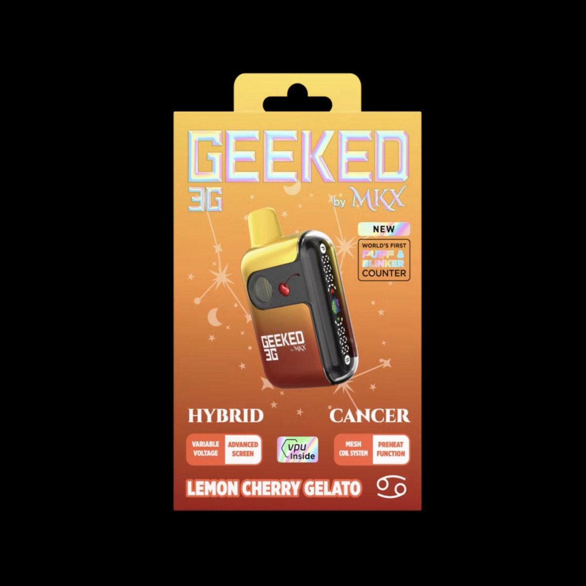 Geeked by MKX Disposable Hybrid Lemon Cherry Gelato