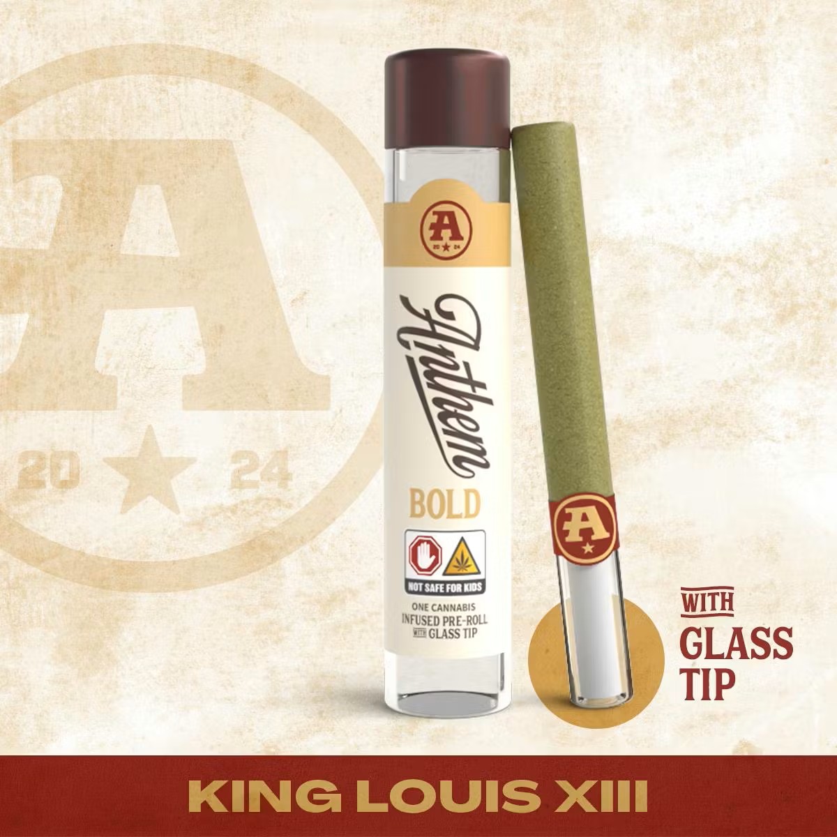 King Louis X111 | Indica | Glass Tip Infused Pre-roll | 1g