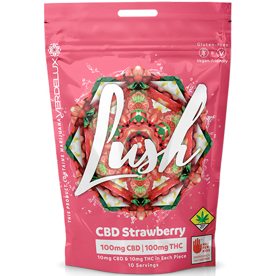 Lush Strawberry 1:1 Soft Jelly Chews | 100mg