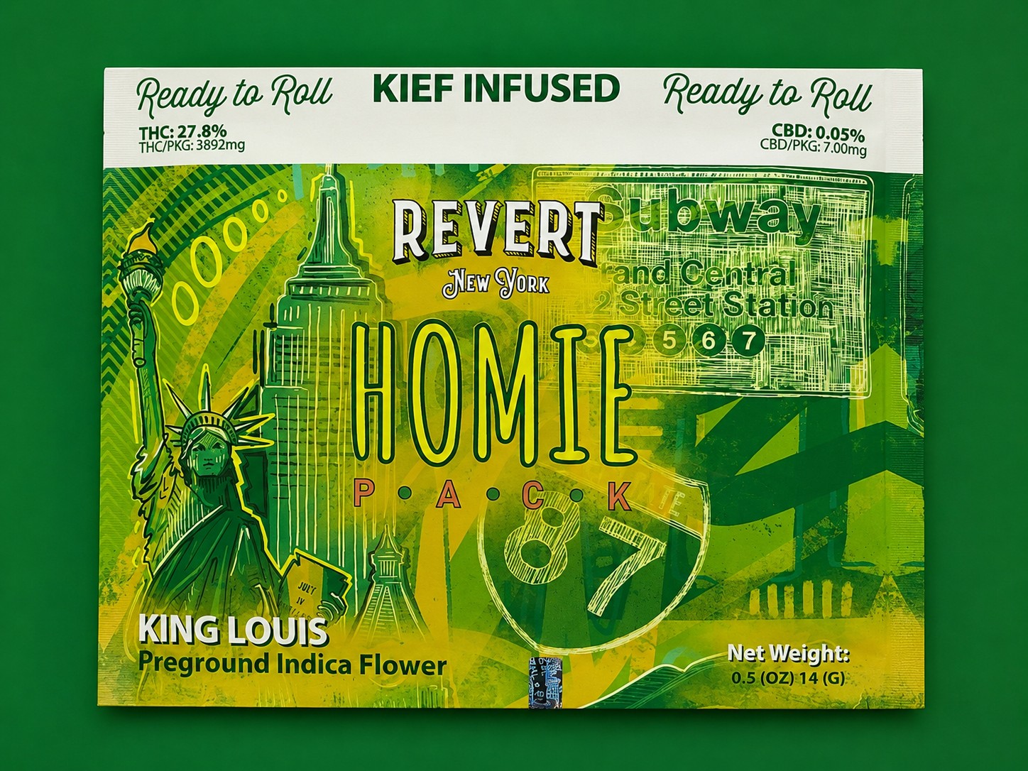 Revert King Louis Kief Infused Ground Flower