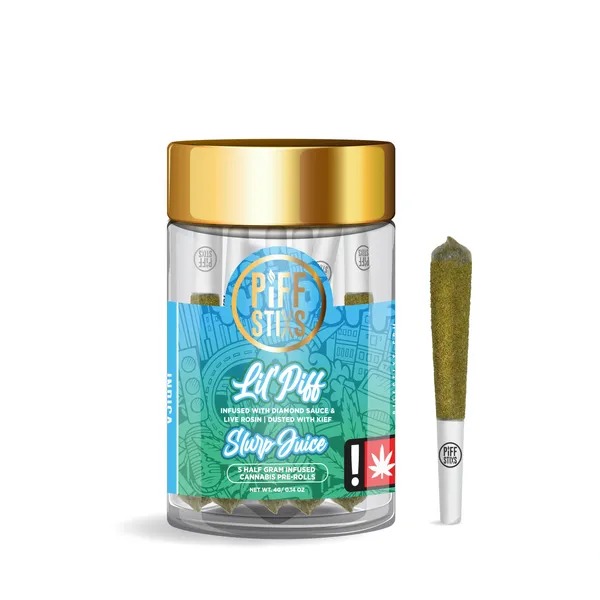 LIL PIFFS - INFUSED PRE ROLL - 0.5G - 5 PACK - HYBRID - SLURP JUICE