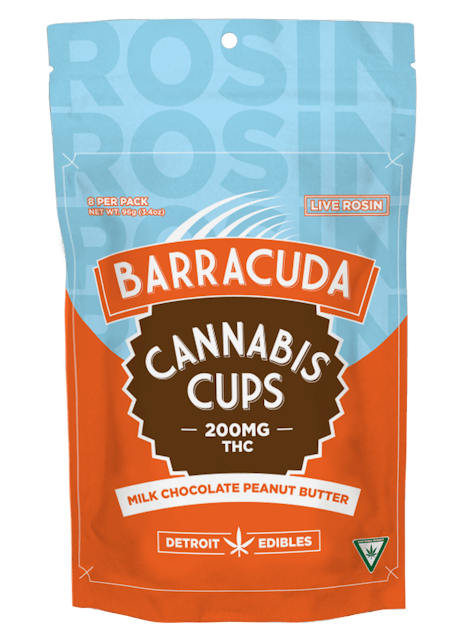 Milk Chocolate Peanut Butter Rosin Barracuda Cups | 200mg