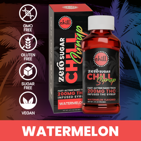 Chill Medicated - Watermelon Zero Sugar - 200mg Syrup