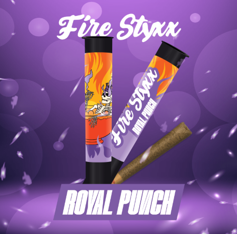 Fire Styxx - Infused Pre-roll 1g - Royal Punch