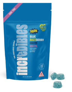 Bites Sour Blue Razzberry / Slice