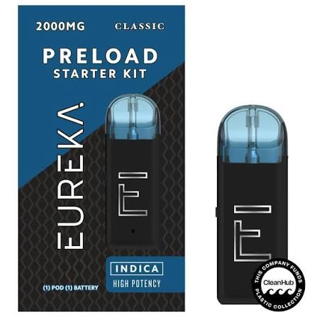 Eureka Preload Starter Kit AIO | Blackberry Kush | 2g (Indica)