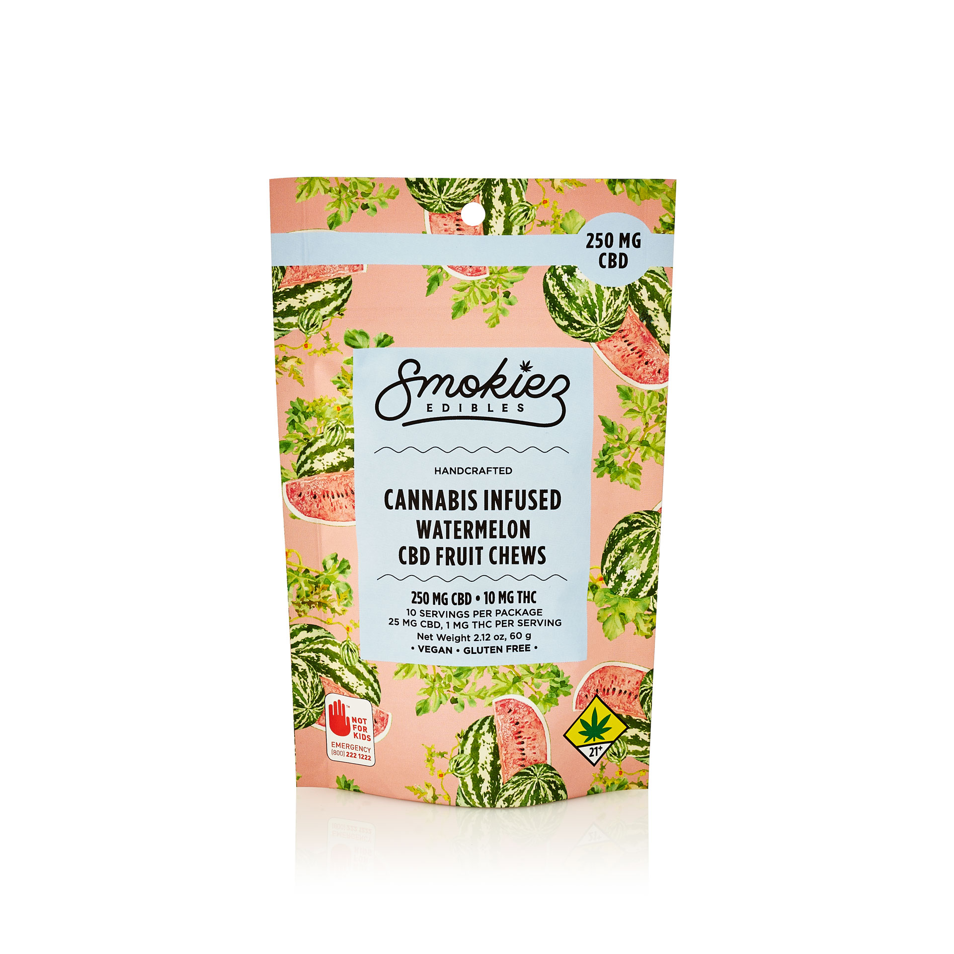 Watermelon  250mg CBD Fruit Chews