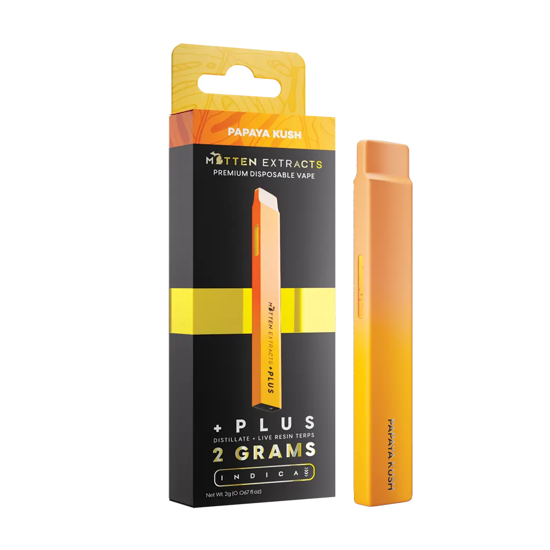 Papaya Kush +Plus Disposable Vape 2g