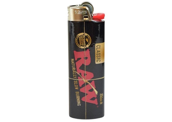 Raw Black Bic Lighter