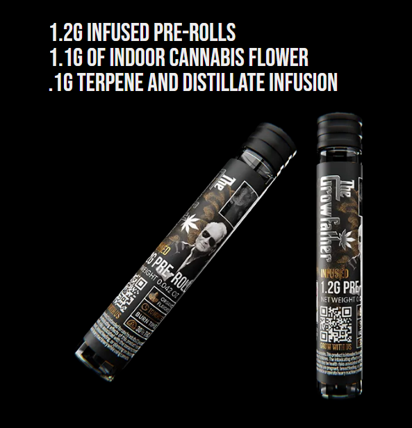 Pre-Roll 1pk/1.2g Moonrock Infused- Granddaddy Purp Berry