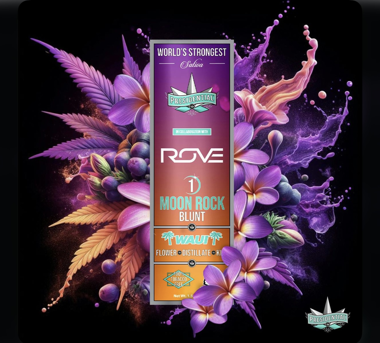 Presidential: Waui 1.5G Moon Rock Blunt