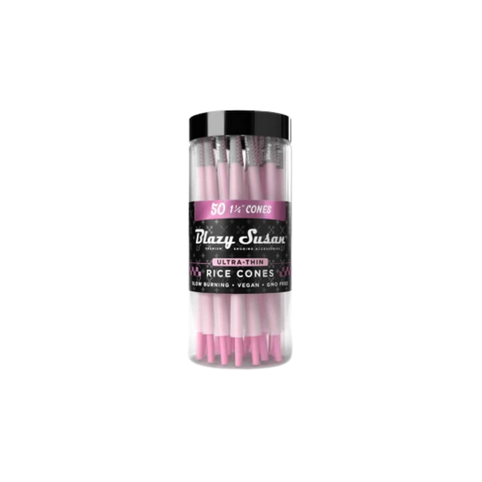 Blazy Susan - Black Ultra Thin Rice Papers 1.25 - 50ct