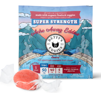 Cherry Ache Away Chew THC:CBD:CBC 1pk
