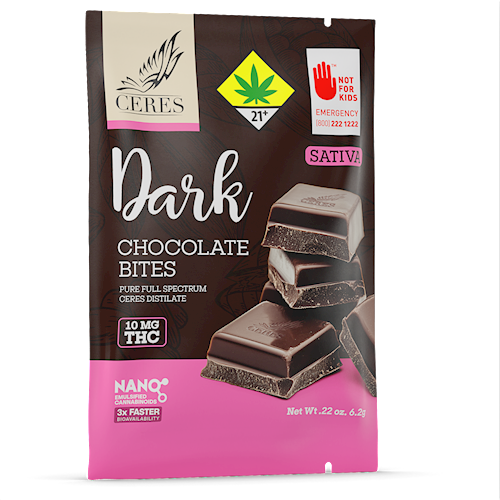 Dark Chocolate Sativa Bite | 10mg