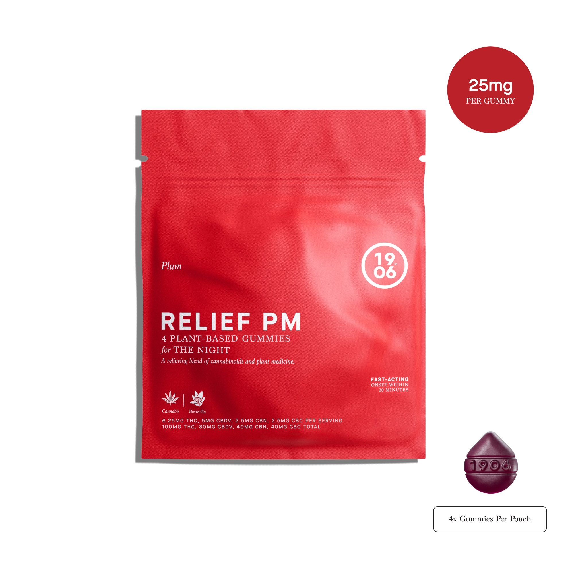1906 | Relief PM | Gummies 100mg