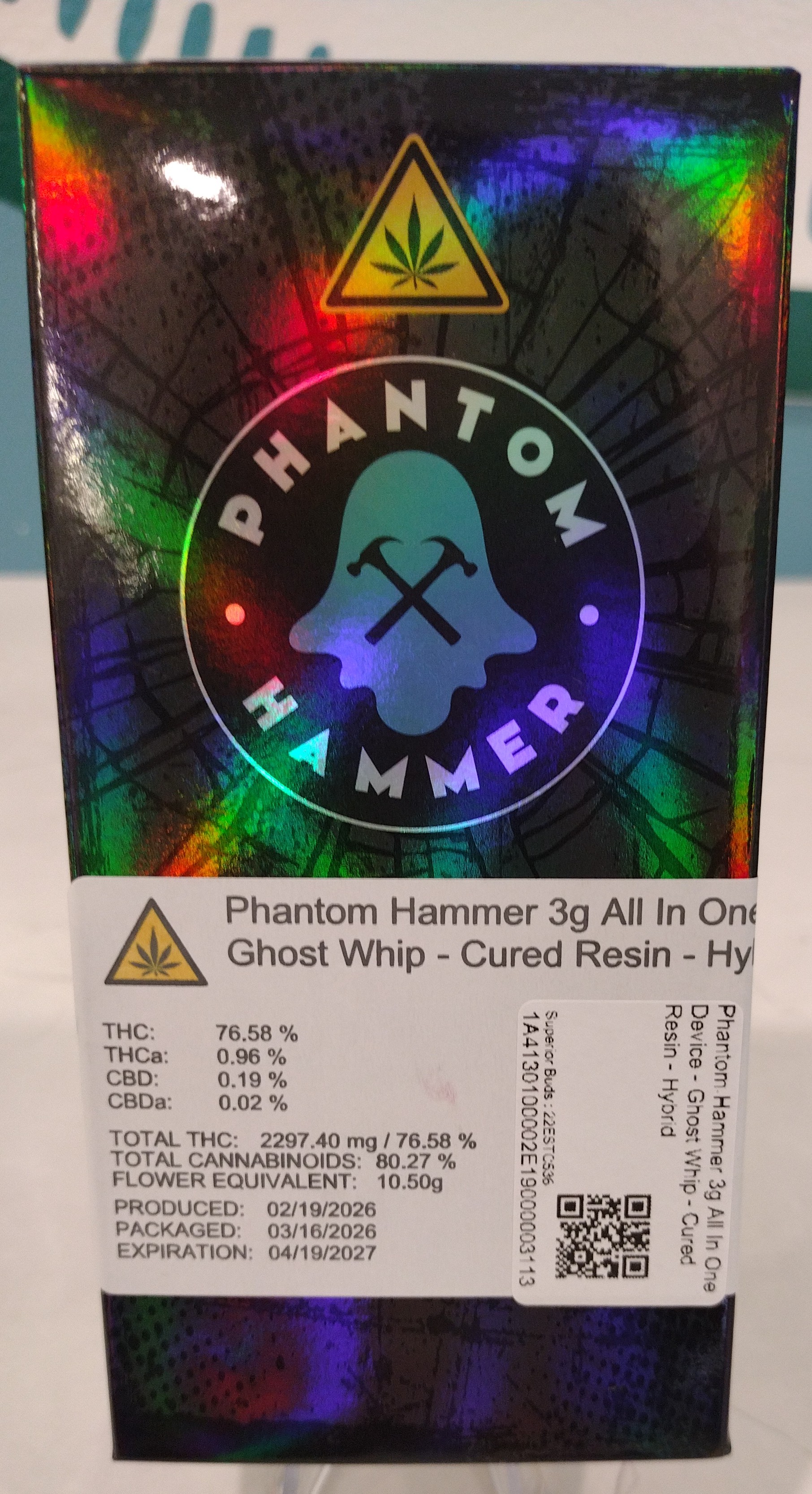 Ghost Whip - 3g Cured Resin Disposable