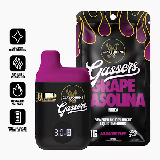 Claybourne Co | Grape Gasolina | Vape AIO