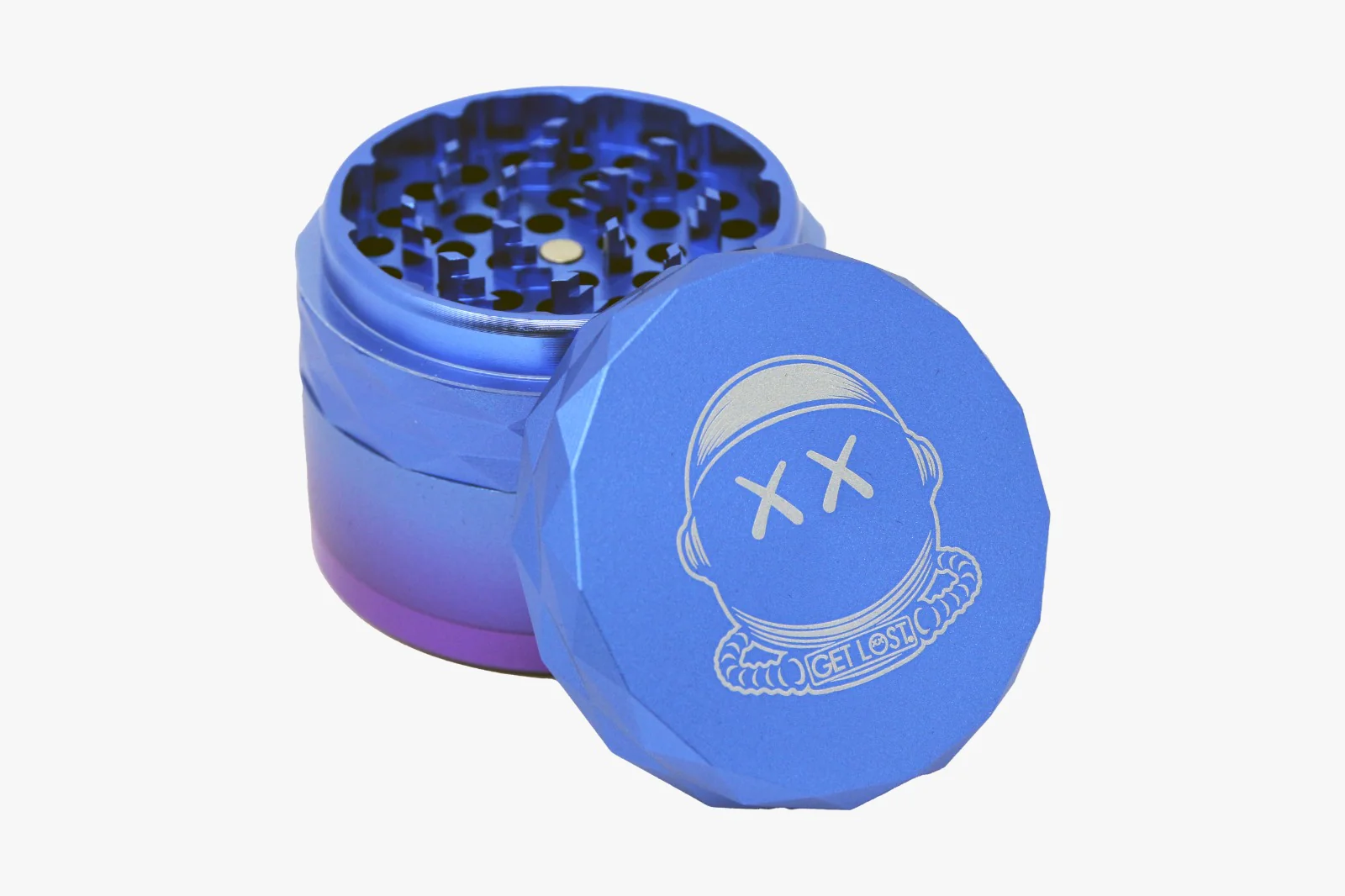 Aluminum Diamond Crusher Grinder Purple