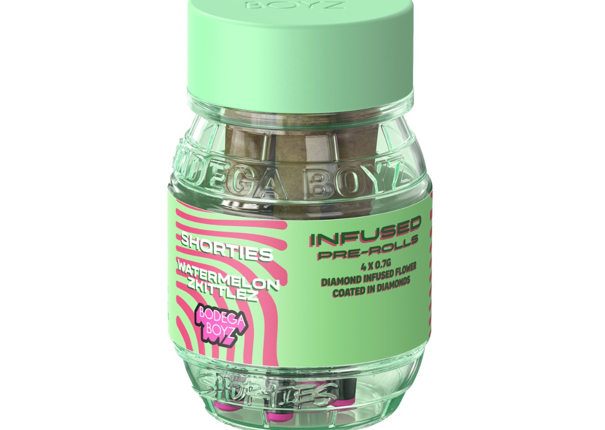 Watermelon Zkittlez | Shorties | Diamond Coated & Infused Preroll | 0.7g | 4 ceramic tip pack | Indica