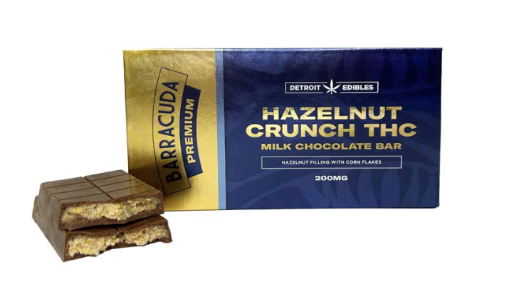 BARRACUDA BAR | HAZELNUT CRUNCH | MILK CHOCOLATE | 200MG