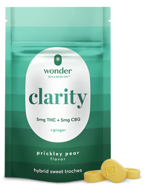 20ct/5mg Clarity Sweet Troches [1:1 THC:CBG] (Prickly Pear)