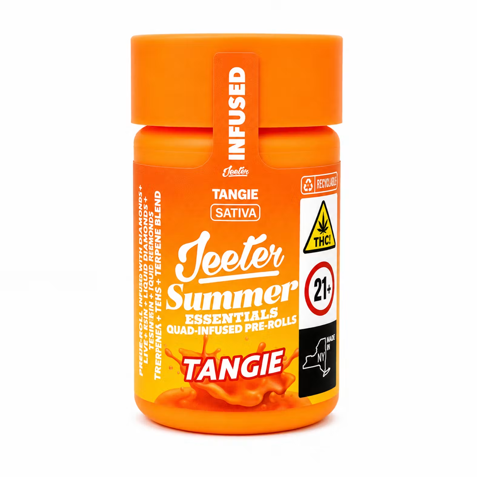 Jeeter | Tangie | Quad-Infused Baby Pre-Rolls 5PK 2.5G