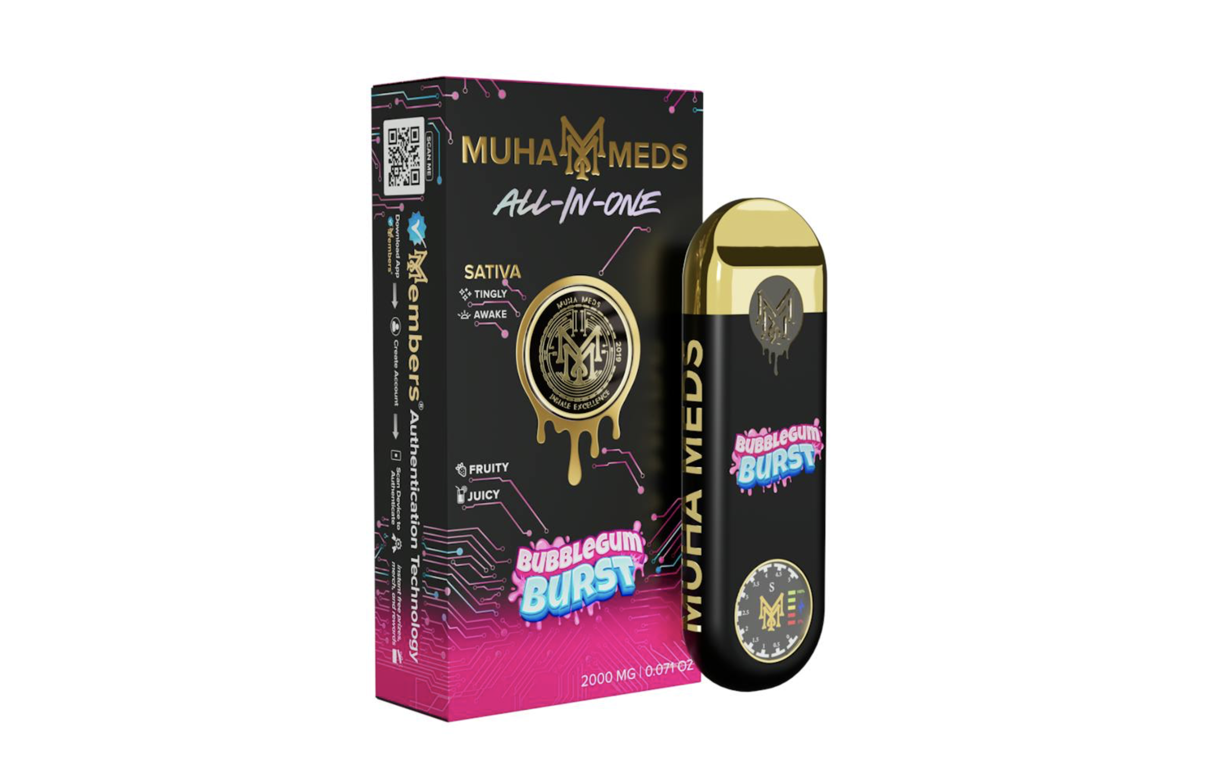 Muha Meds | Bubblegum Burst | 2g AIO