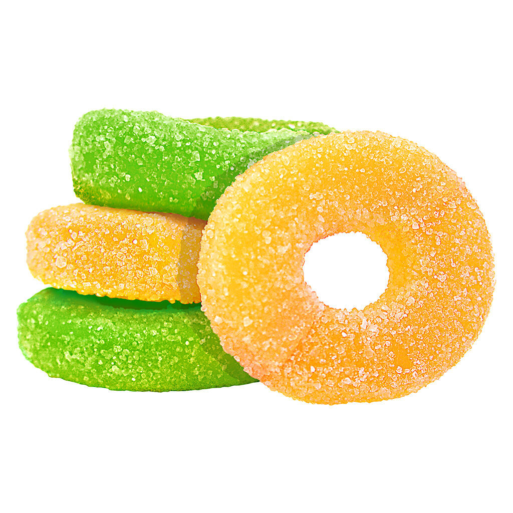 Olli O's | Sour Kiwi & Mango THC/CBG/CBD | 4 Pack