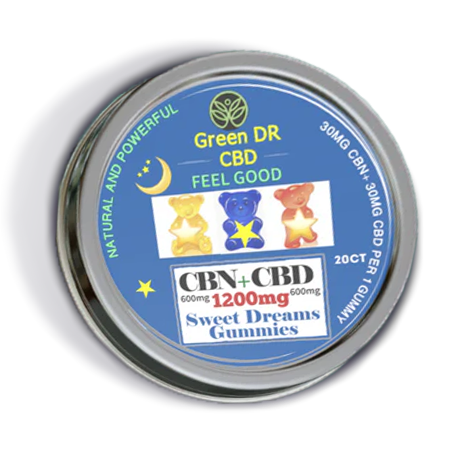 Sweet Dream Gummy Bears CBN + CBD | 1800mg