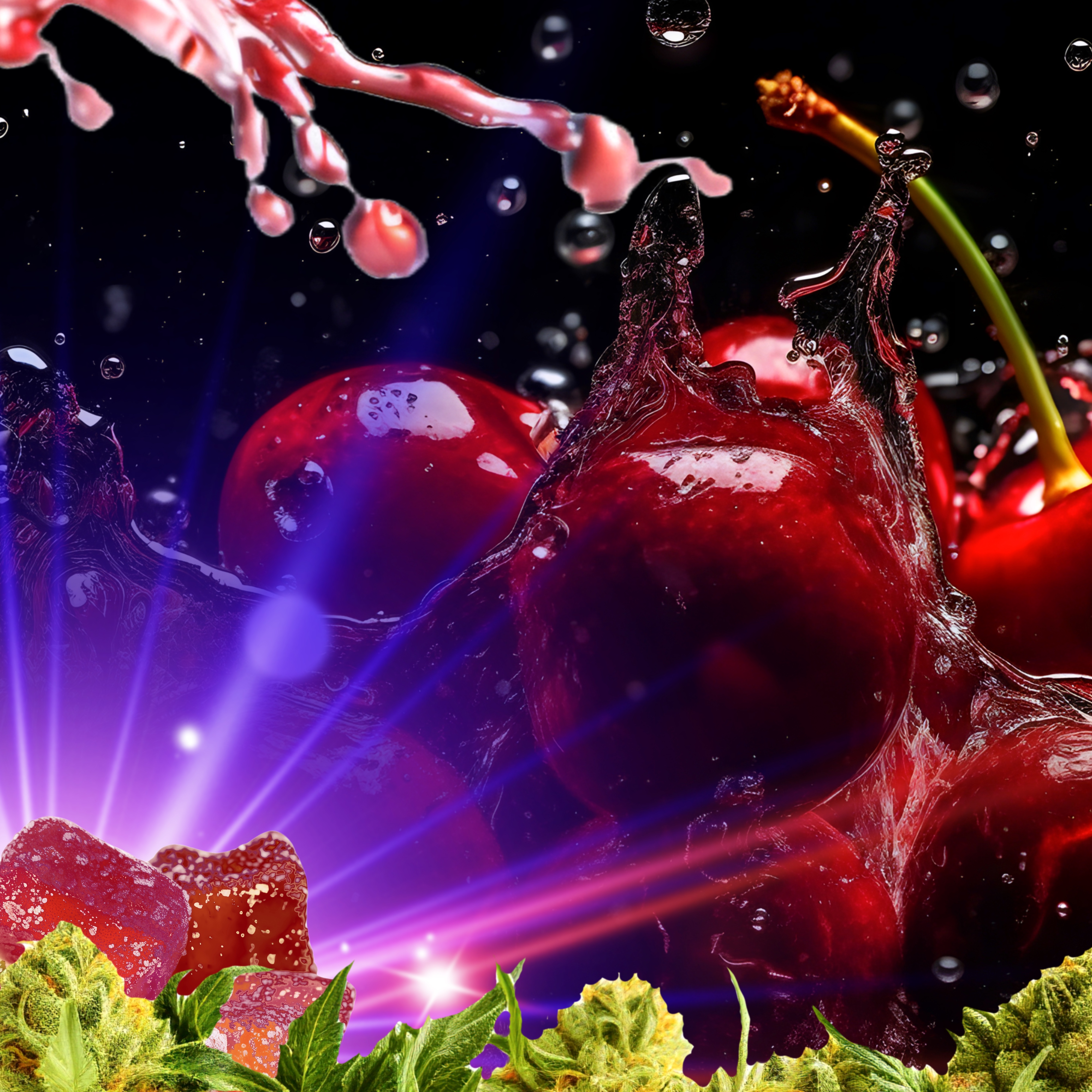 Sour Black Cherry RSO Hybrid Gummies | 10pk | 100MG