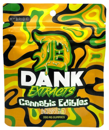 Dank Extracts | 200mg Gummies | Mango