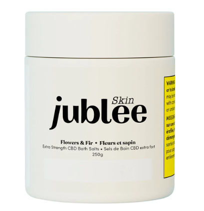 JUBLEE SKIN Extra Strength CBD Bath Salts - Flowers & Fir 250g