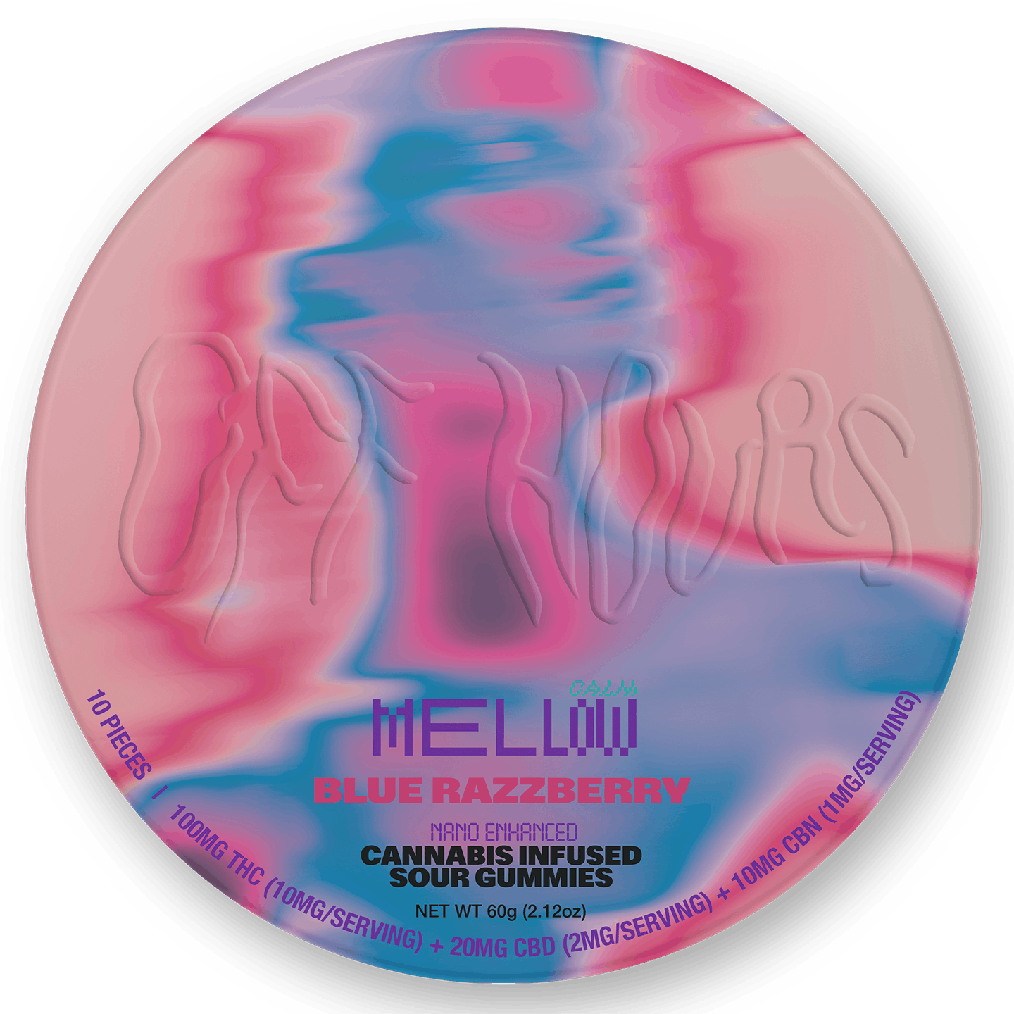 Mellow Blue Raspberry Gummies | 10 pack 100mg