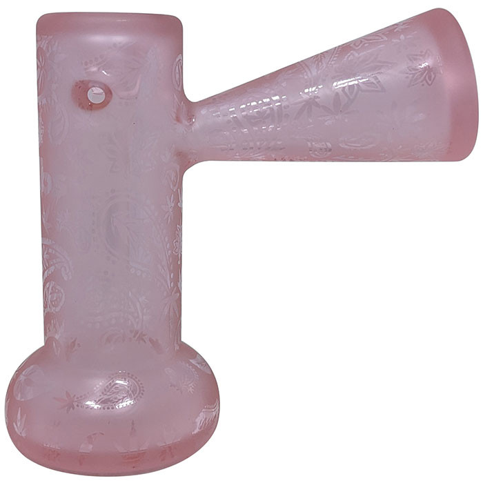 Dogg Lbs | Frosted Hazy Bubbler Hand Pipe - Pink | 4.5"
