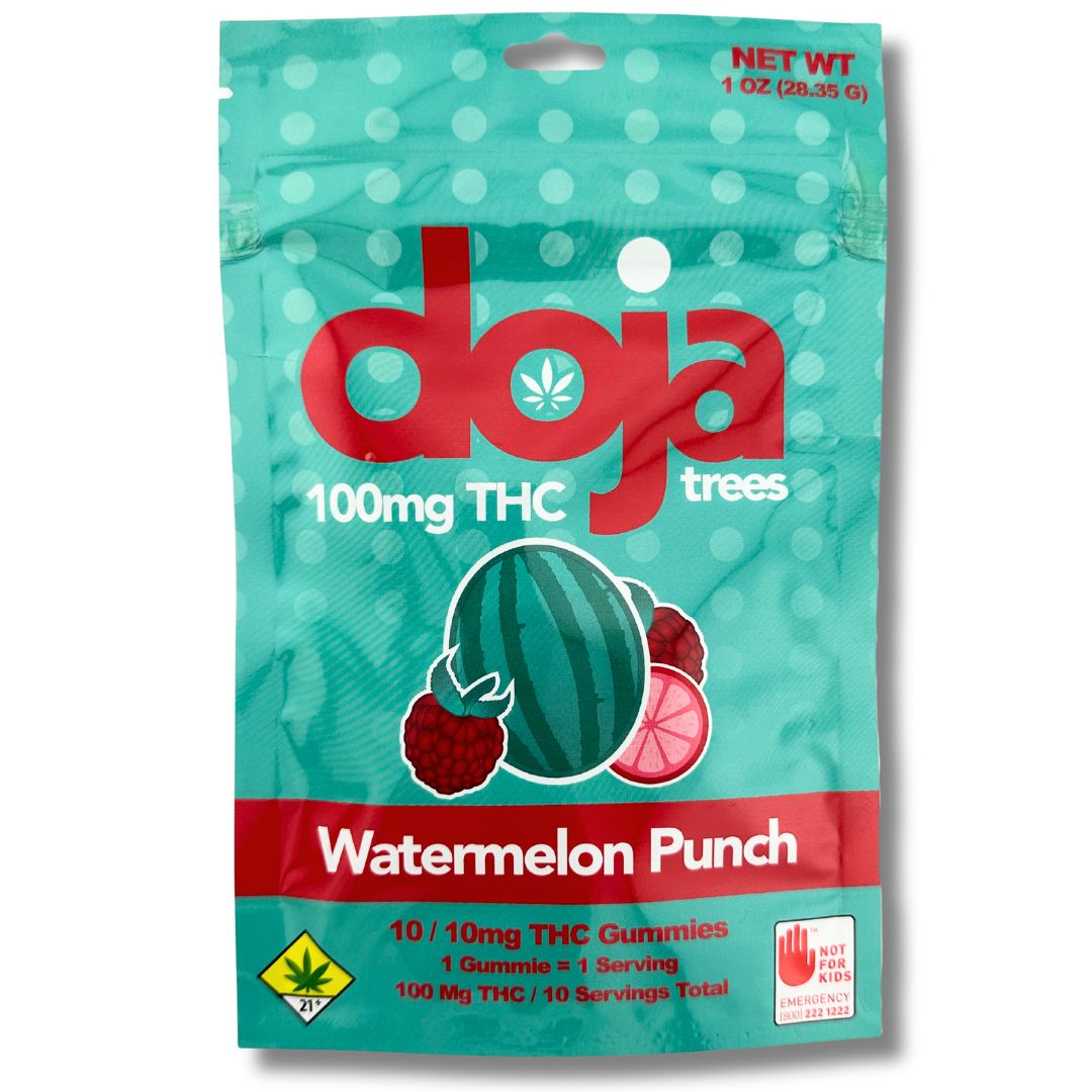 Doja Trees Gummies: Watermelon Punch - 10pk 100mg
