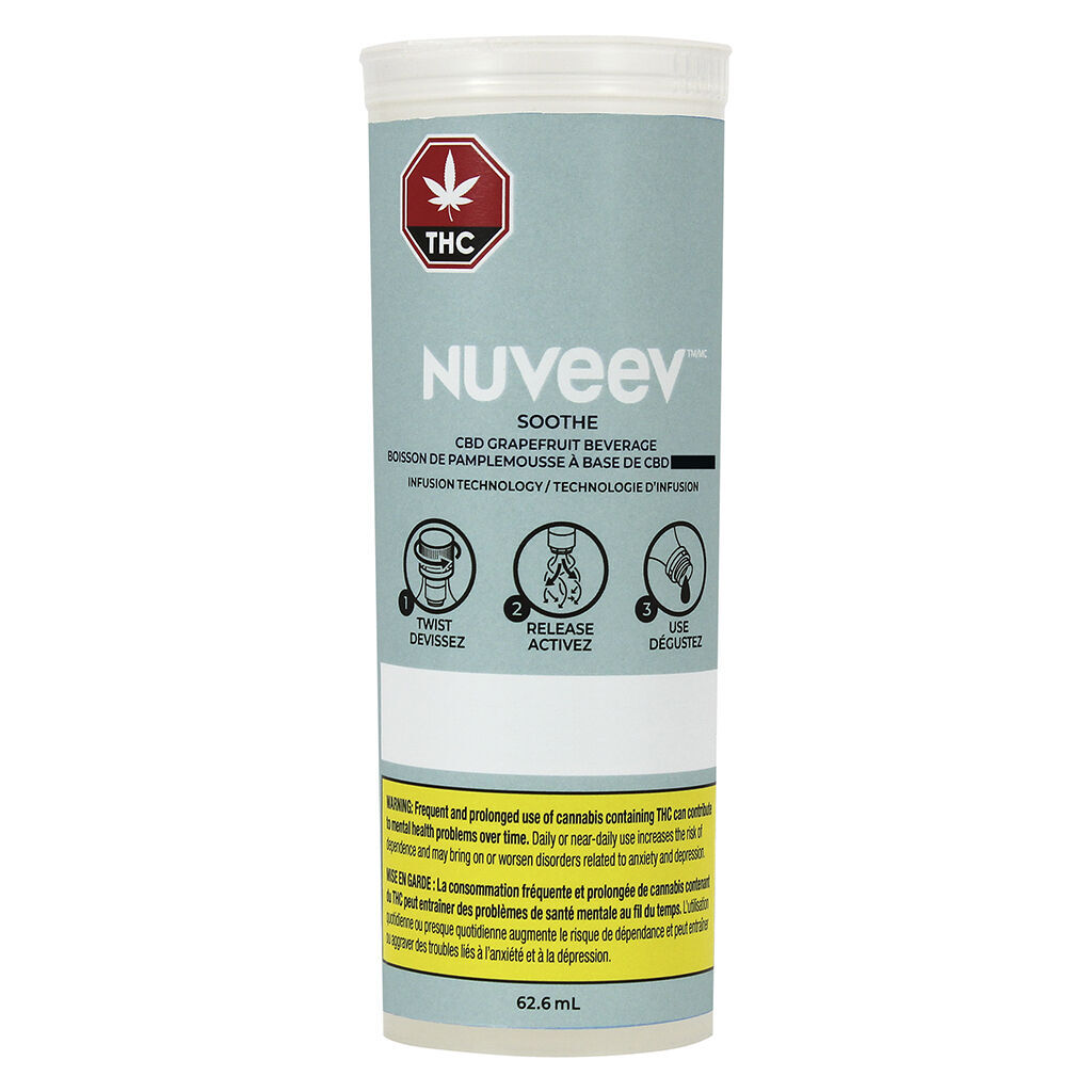 Nuveev - Soothe CBD Grapefruit Beverage - Hybrid - 1x62.6ml
