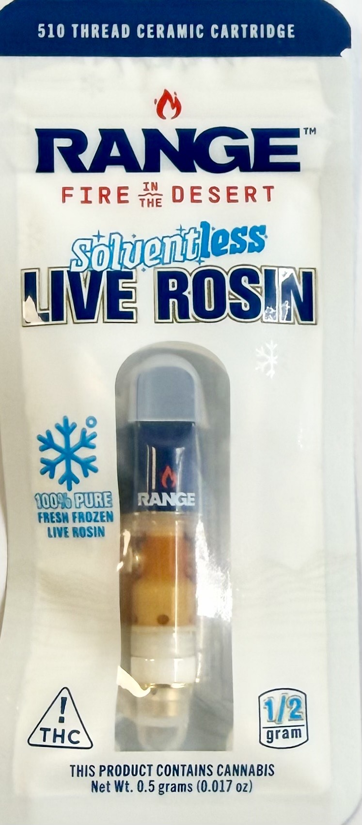Range | Cartridge | Live Rosin | High Furctose Corn Syrup