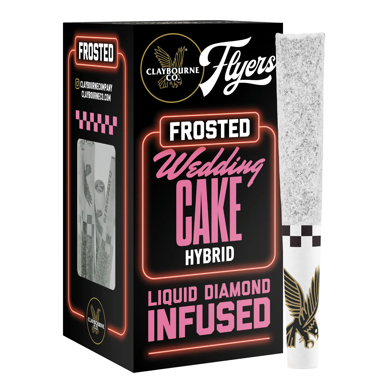 Claybourne Co Flyers Frosted | Wedding Cake - Infused Pre-rolls 5pk