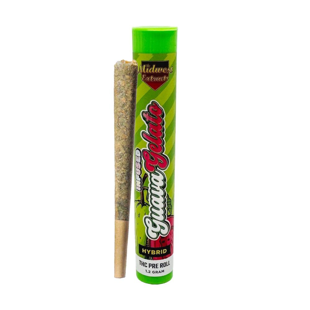 Midwest Extracts | 1.2g Infused Preroll | Guava Gelato
