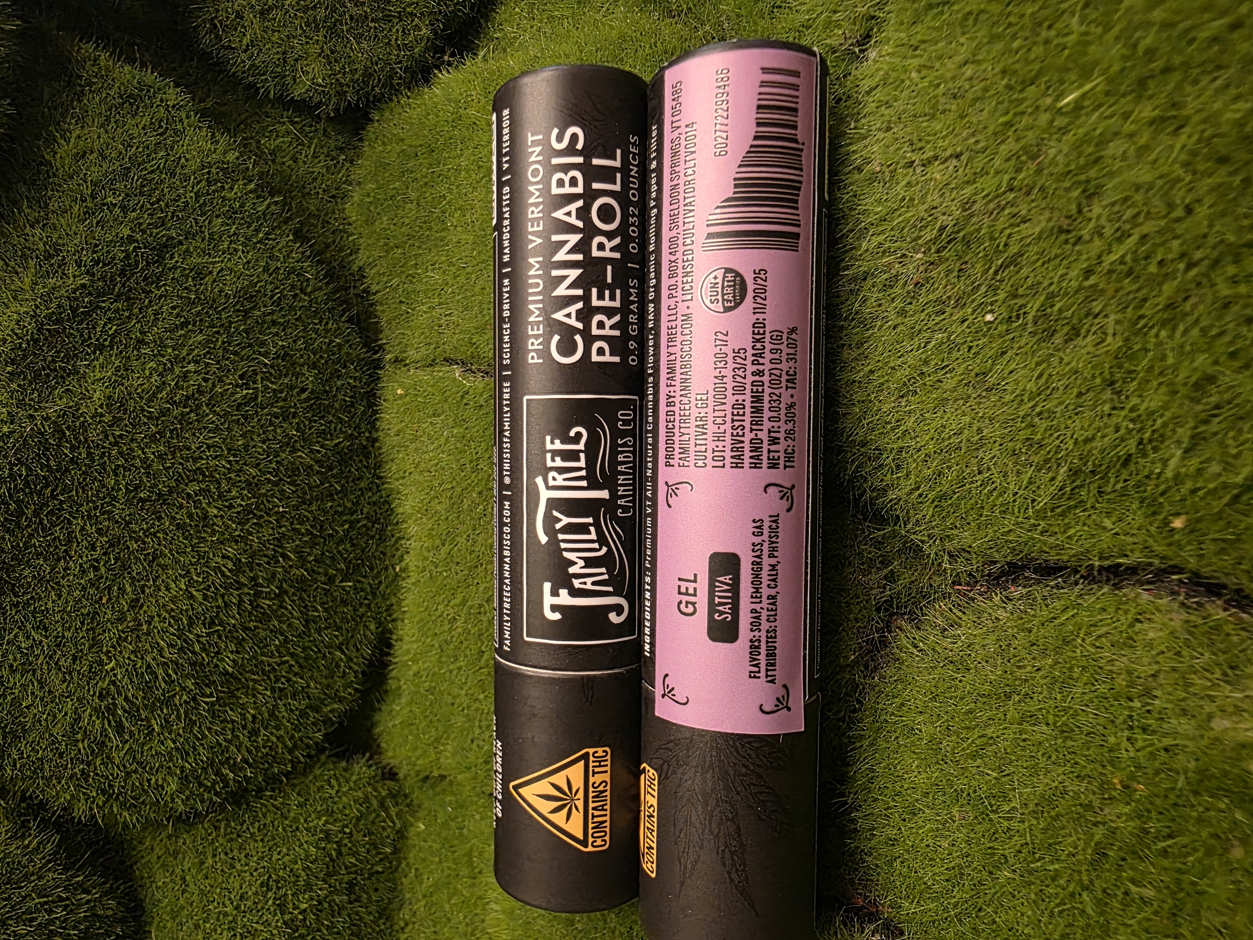 .9g Pre Roll Single | The Gel | Family Tree Cannabis Co.