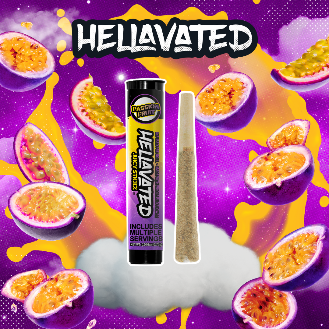 Passion Fruit | Juicy Stickz | Infused Pre-Roll 1pk | 0.75g